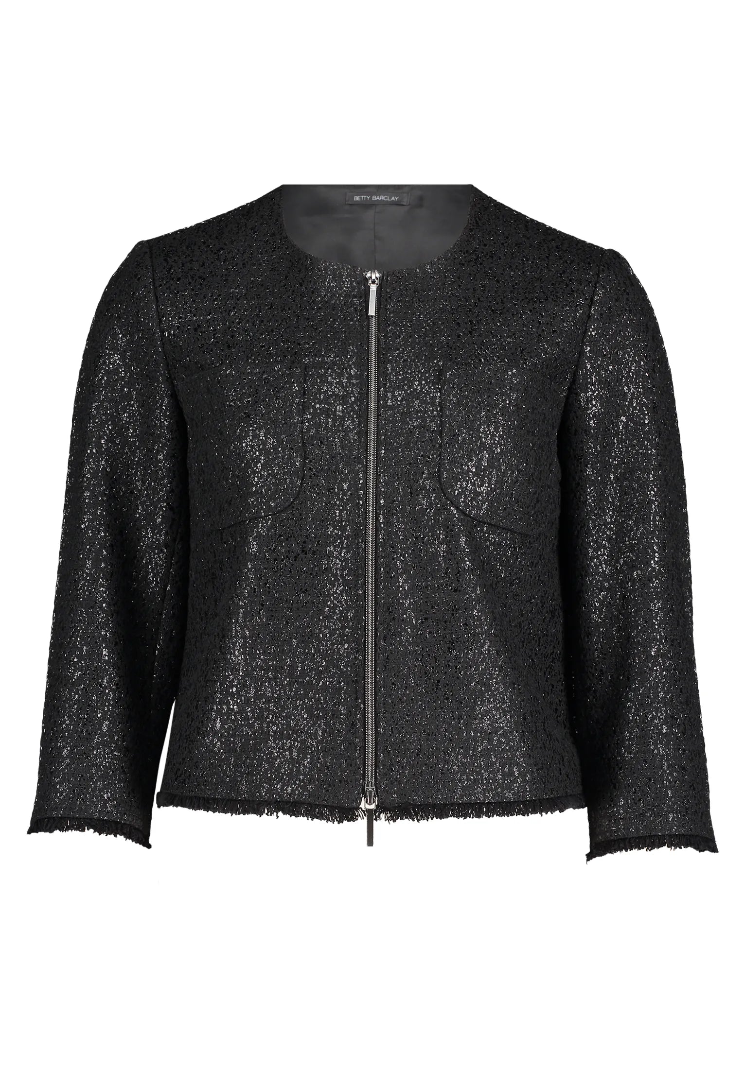 Betty Barclay Black Women Blazer Jacket Long 3/4 Sleeve SKU: 4720-1615_9045 Image 05