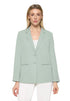 Betty Barclay Green Women Long Blazer with Lapel Collar SKU: 4724-1840_8270 Image 02