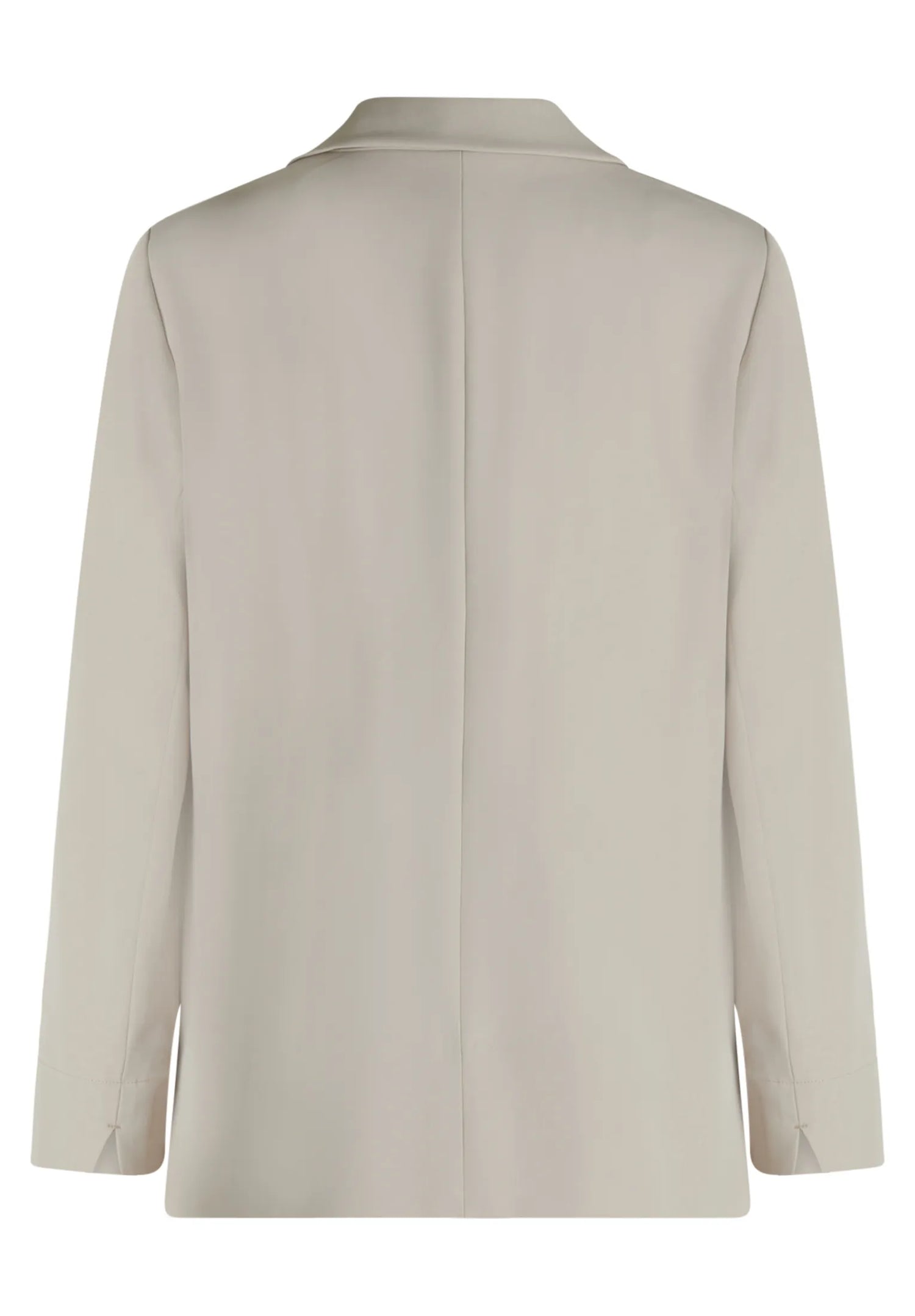 Betty Barclay Light Beige Women Long Blazer with Lapel Collar SKU: 4724-1840_9106 Image 03