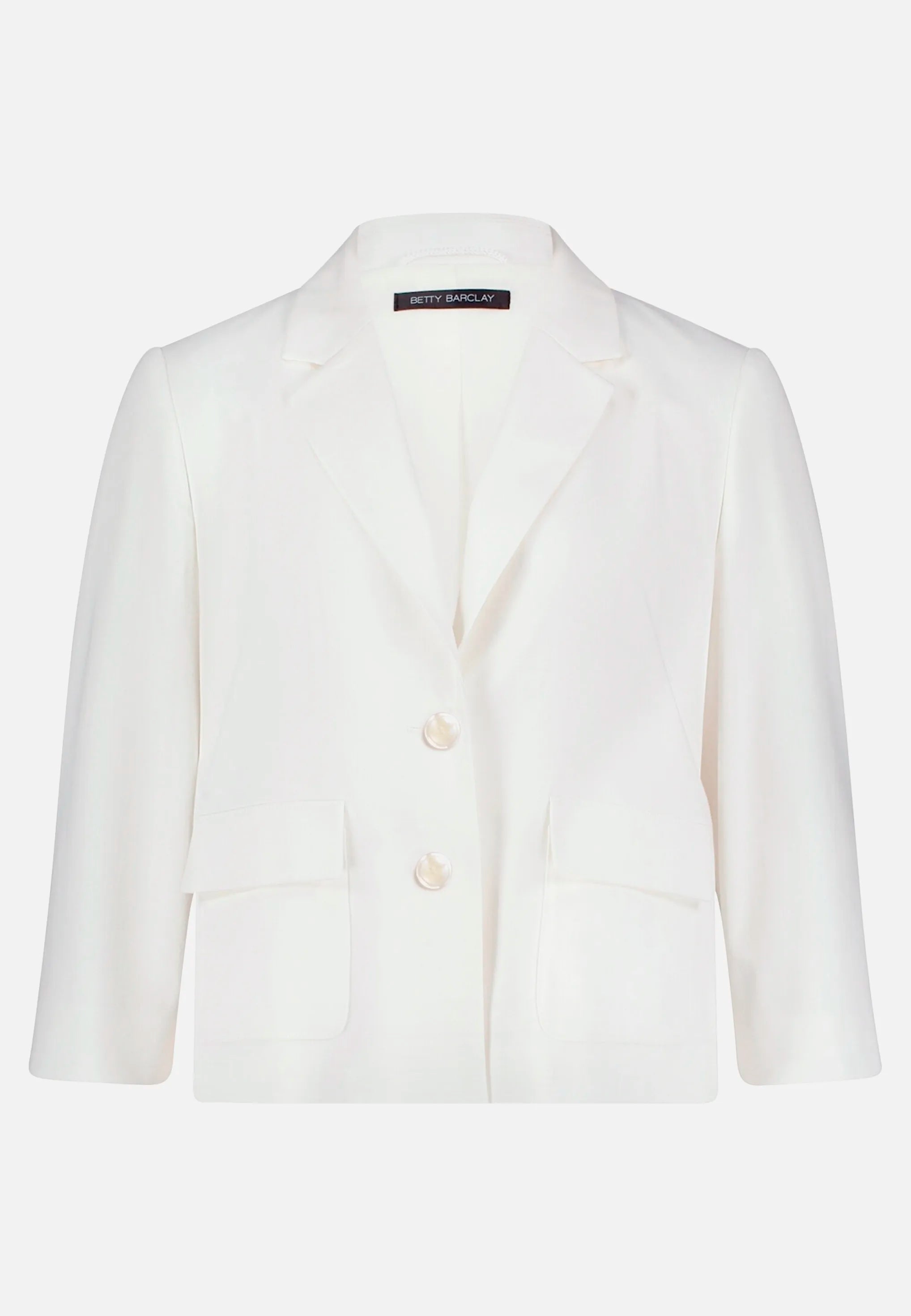 Betty Barclay Offwhite Women Blazer Jacket with 3/4 Sleeves SKU: 4752-1246_1014 Image 05