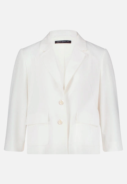 Betty Barclay Offwhite Women Blazer Jacket with 3/4 Sleeves SKU: 4752-1246_1014 Image 05