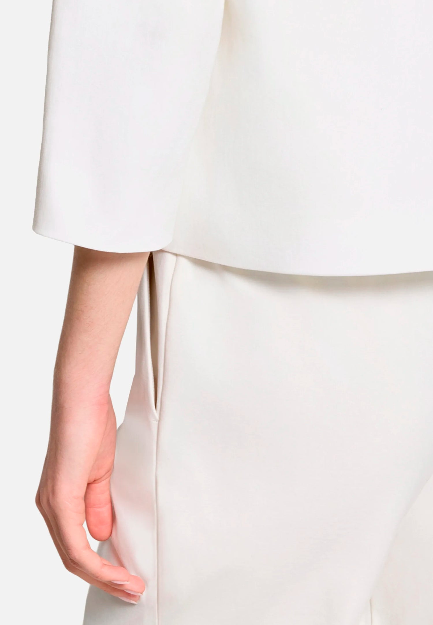 Betty Barclay Offwhite Women Blazer Jacket with 3/4 Sleeves SKU: 4752-1246_1014 Image 07