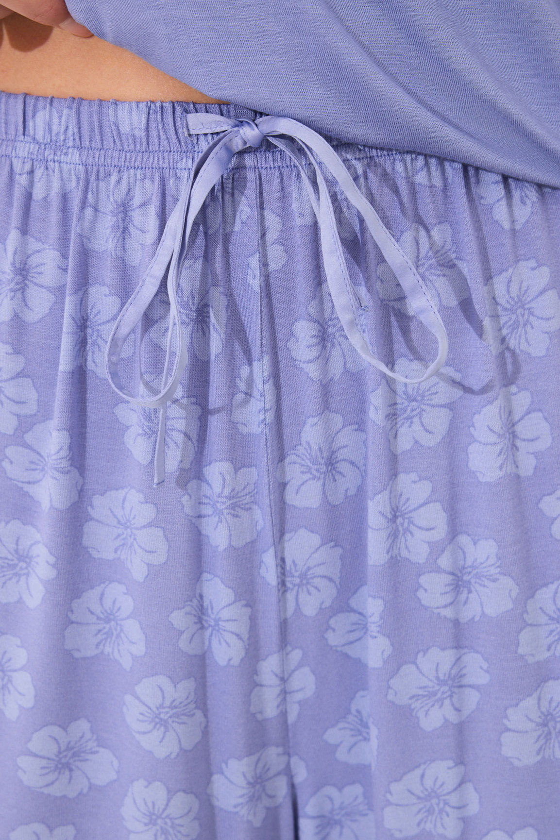 Women Secret_Blue Viscose Short Sleeve Capri Pyjamas_4752518_18_04