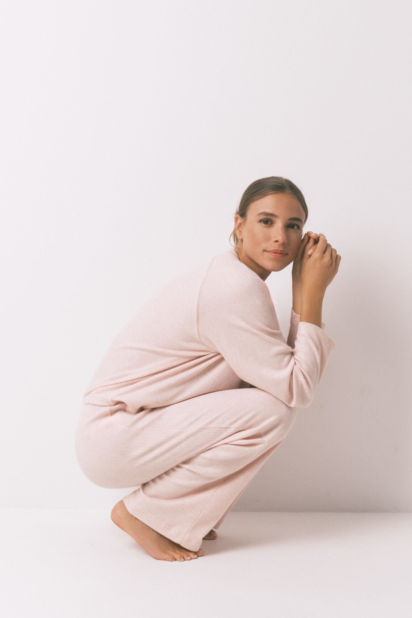 Women Secret_Purple/Lilac_Long Lilac Brushed Ribbed Pajamas_4752528_78_02