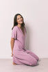 Women Secret Pink Women Pink Waffle Texture Capri Pyjamas SKU: 4753109_72 Image 01