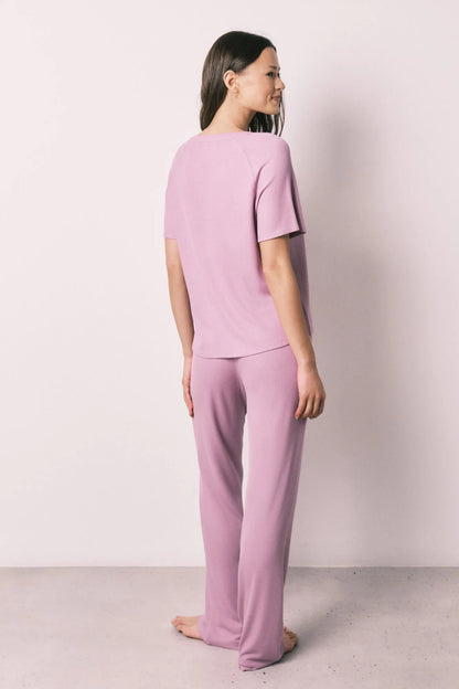 Women Secret Pink Women Pink Waffle Texture Capri Pyjamas SKU: 4753109_72 Image 07