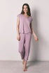 Women Secret Pink Women Pink Viscose Soft Touch Capri Pyjamas SKU: 4753111_73 Image 01