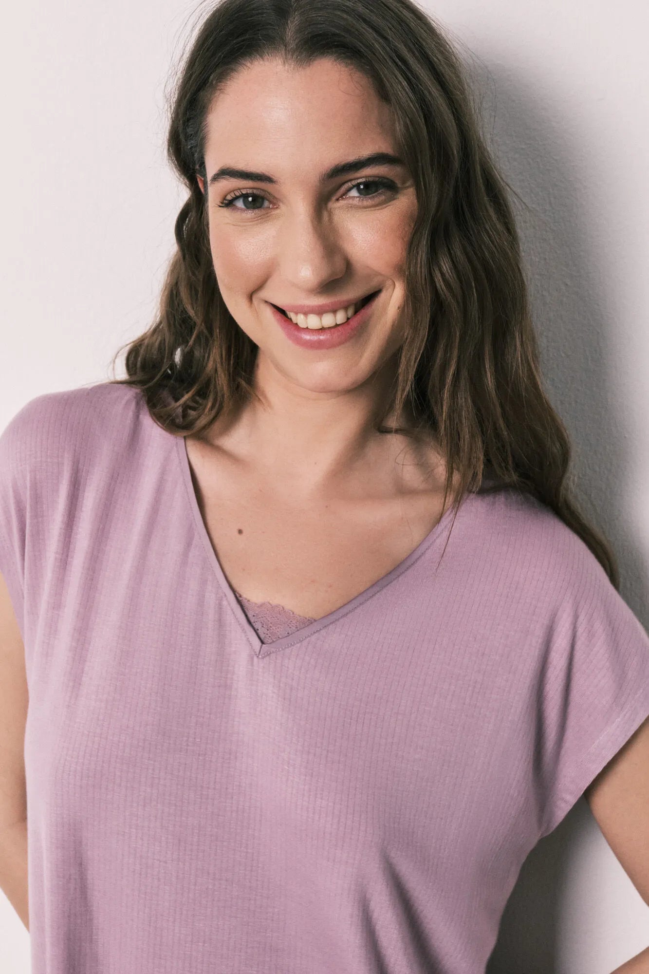 Women Secret Pink Women Pink Viscose Soft Touch Capri Pyjamas SKU: 4753111_73 Image 02