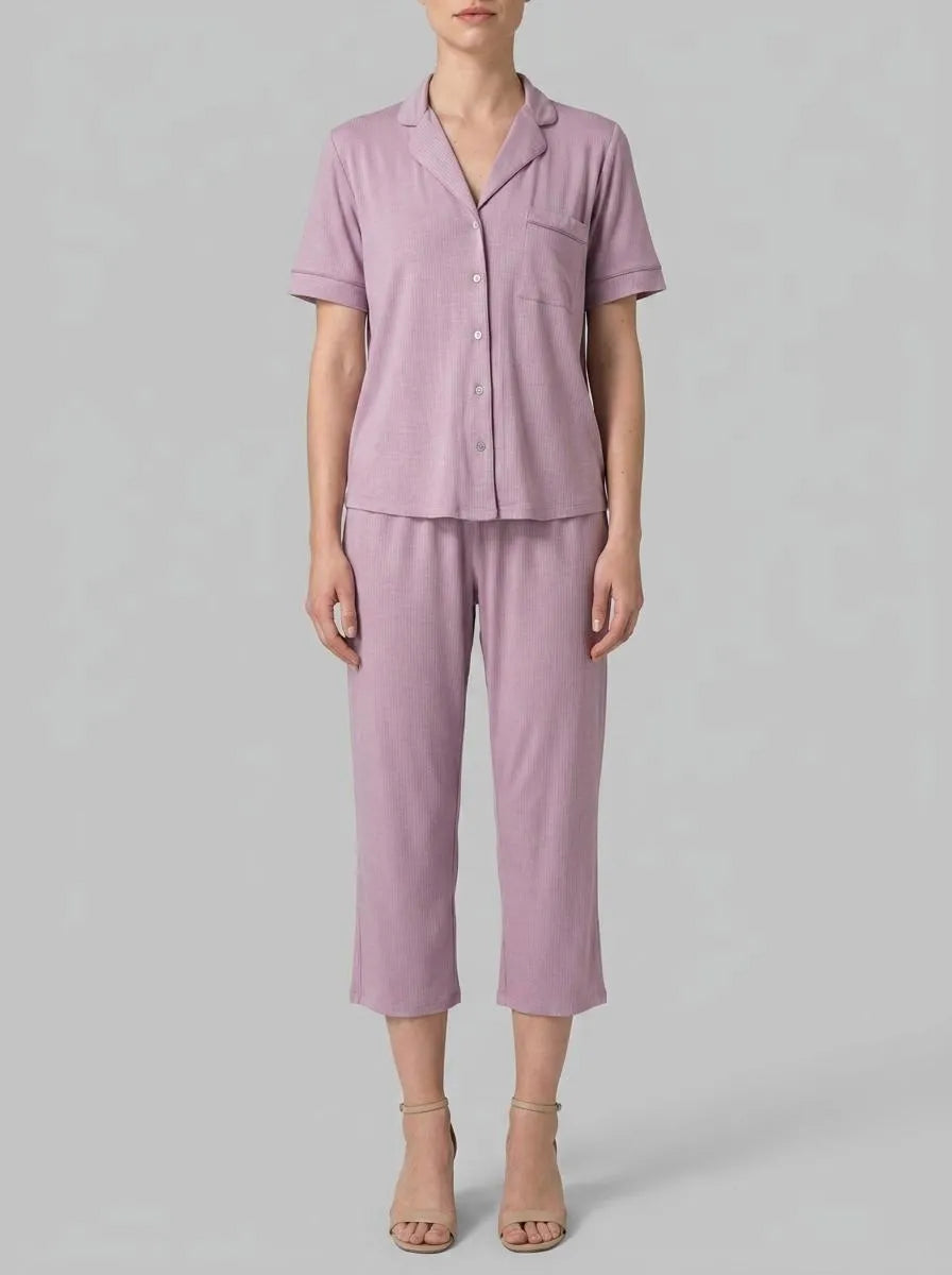 Women Secret Pink Women Pink Soft Touch Classic Capri Pyjamas SKU: 4753117_73 Image 00