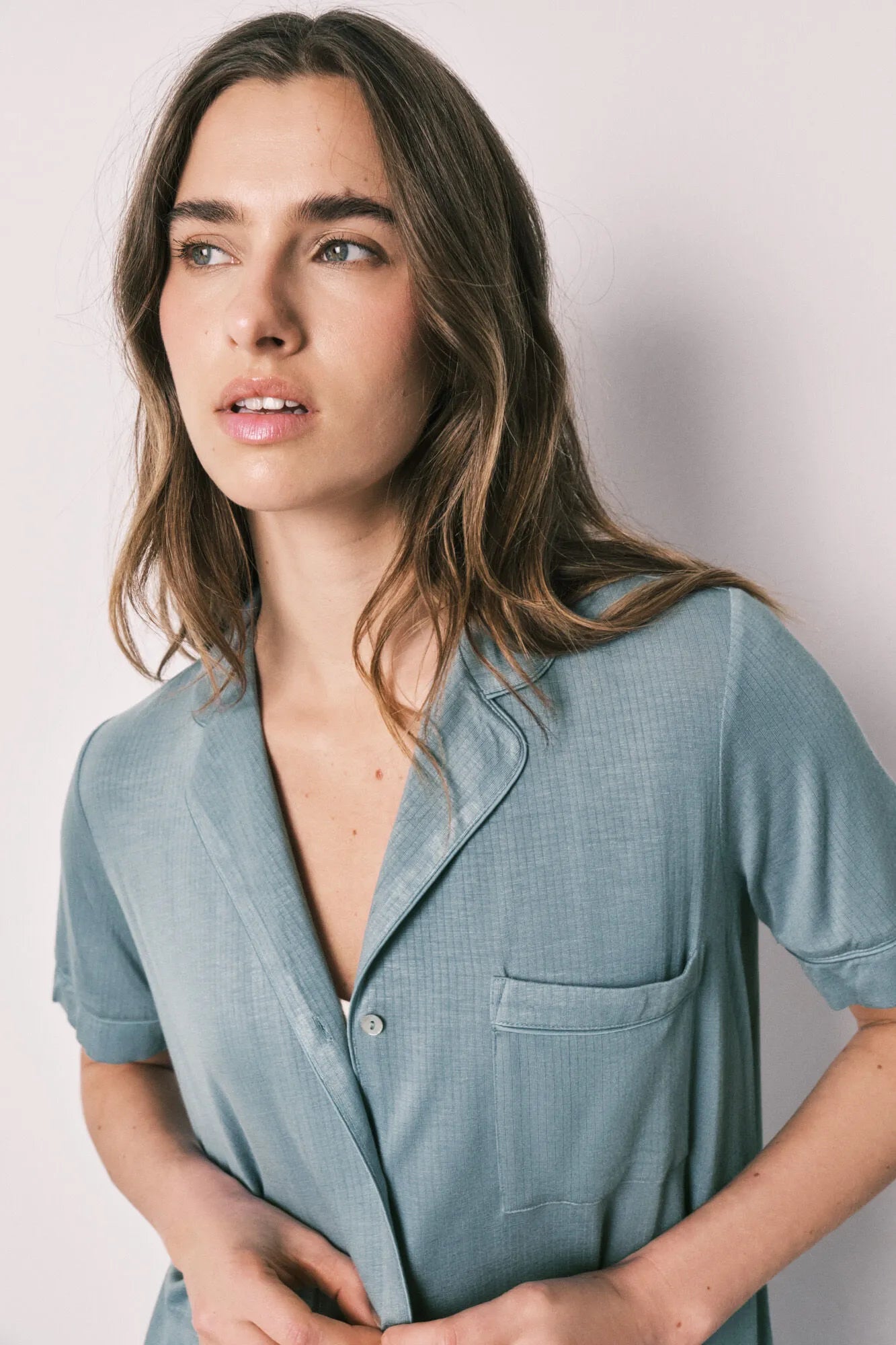 Women Secret Medium Blue Women Blue Soft Touch Capri Classic Pyjamas SKU: 4753118_15 Image 05