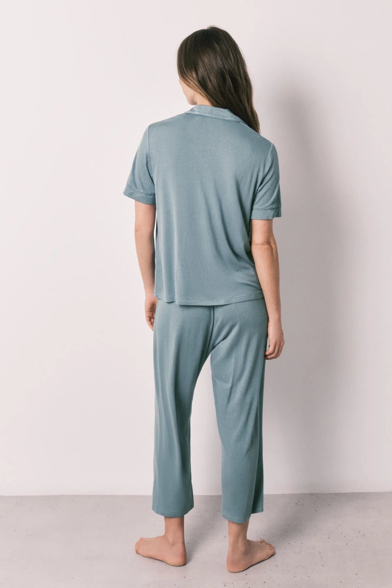 Women Secret Medium Blue Women Blue Soft Touch Capri Classic Pyjamas SKU: 4753118_15 Image 06