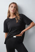 Women Secret Black Women Black Long Pyjamas T-Shirt Leggings SKU: 4754186_01 Image 01