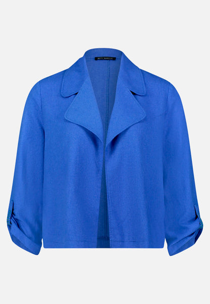 Betty Barclay Adria Blue Women Summer Blazer with 3/4 Sleeves SKU: 4755-1340_8327 Image 04