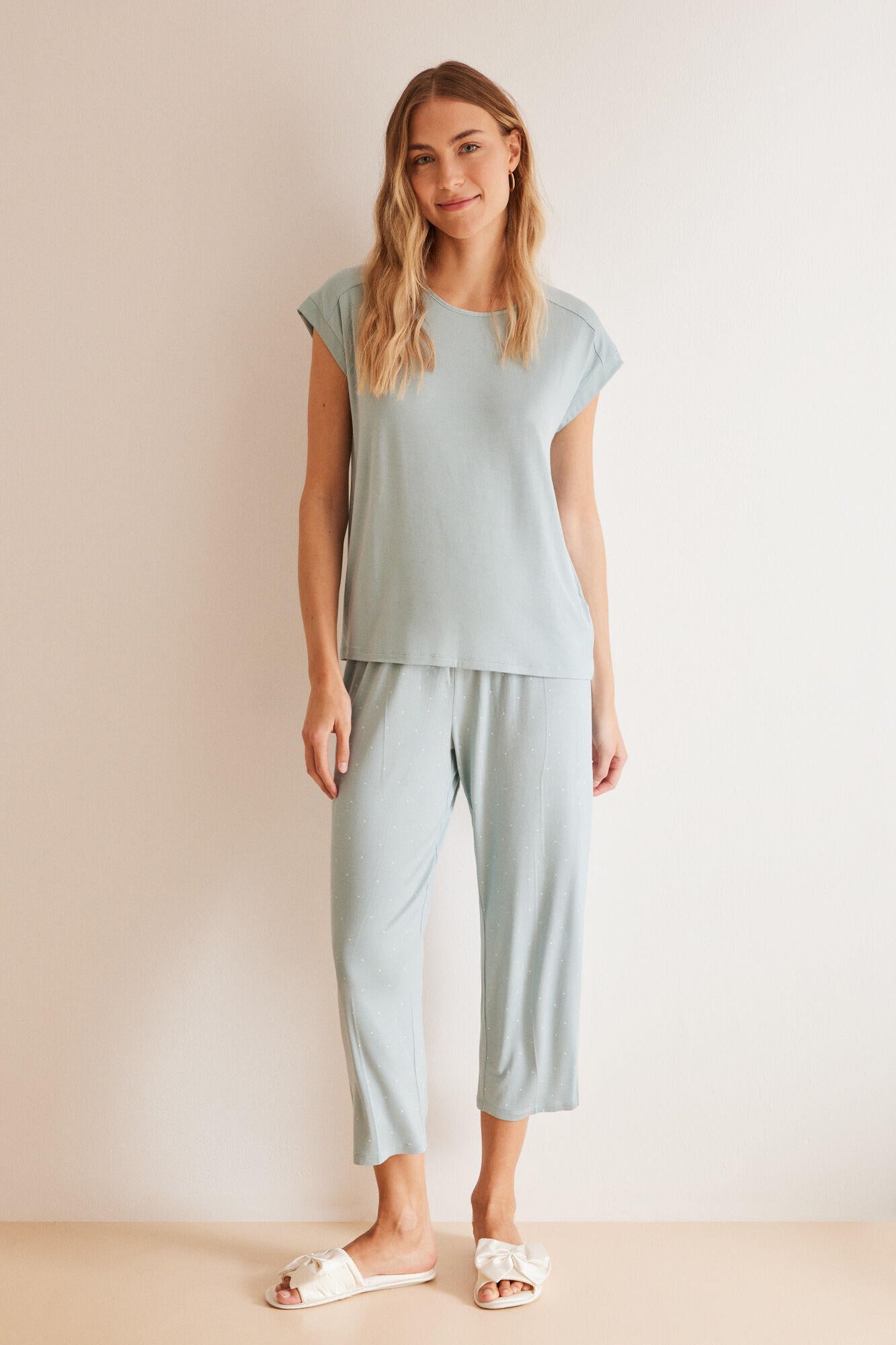 Short Sleeves Capri Pant Pyjama_4757946_26_04