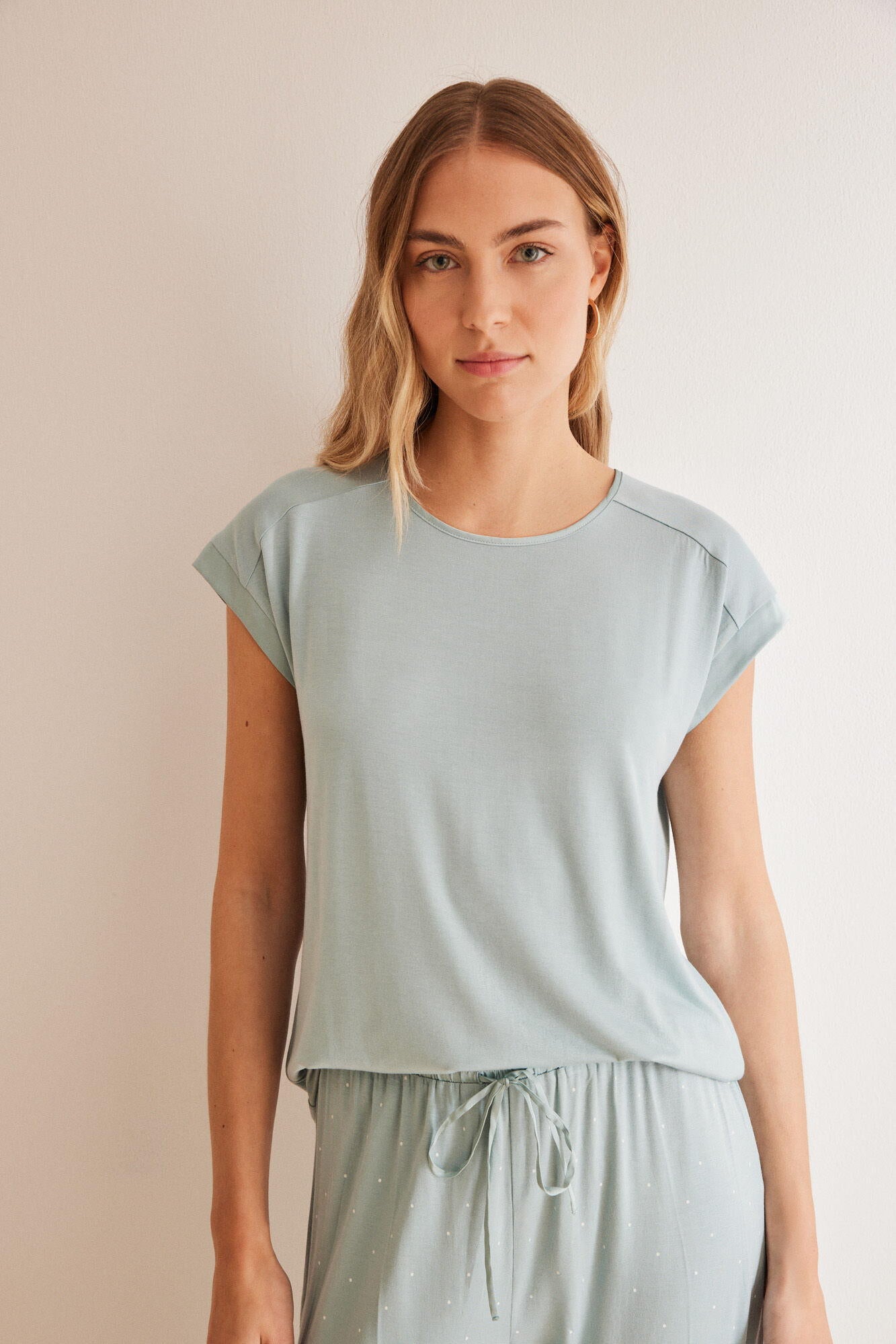 Short Sleeves Capri Pant Pyjama_4757946_26_07