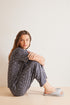 T-Shirt Pajamas Capri Soft Touch Gray_01