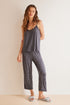 Pajama Capri Soft Touch Gray Stars_02