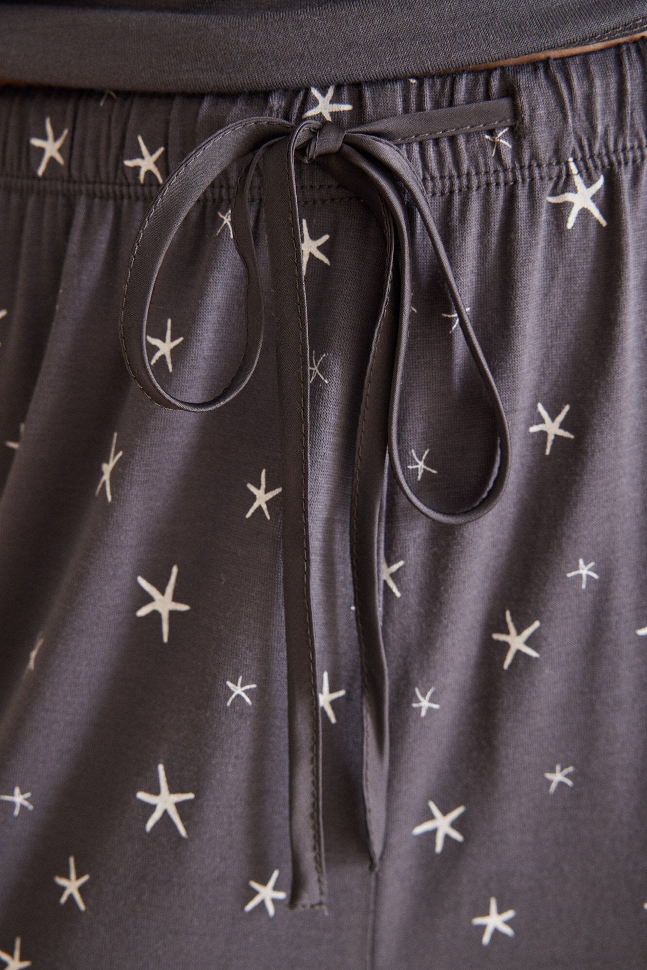 Pajama Capri Soft Touch Gray Stars_04