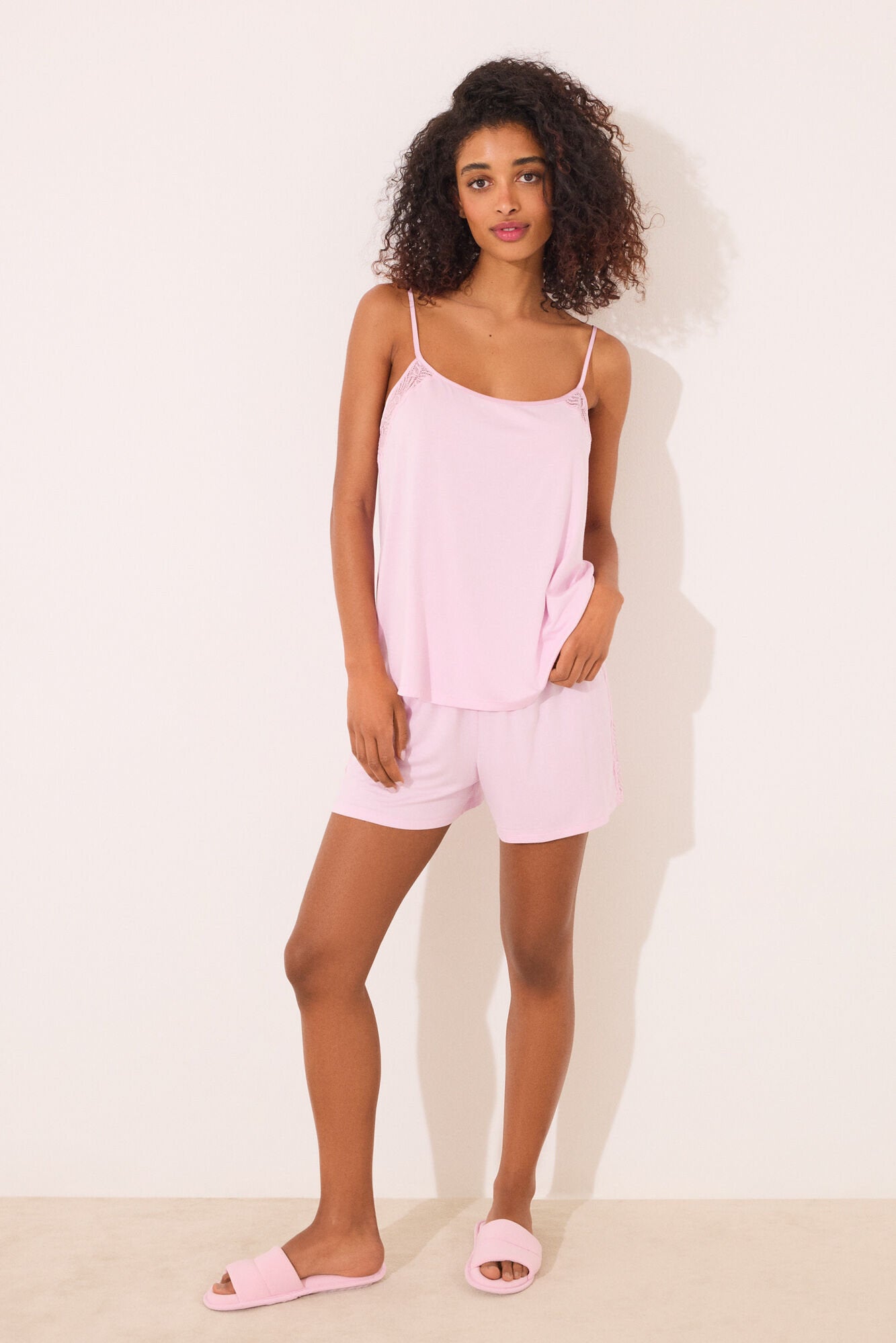 Women Secret_Pink Viscose Short Pyjamas_4759923_71_01