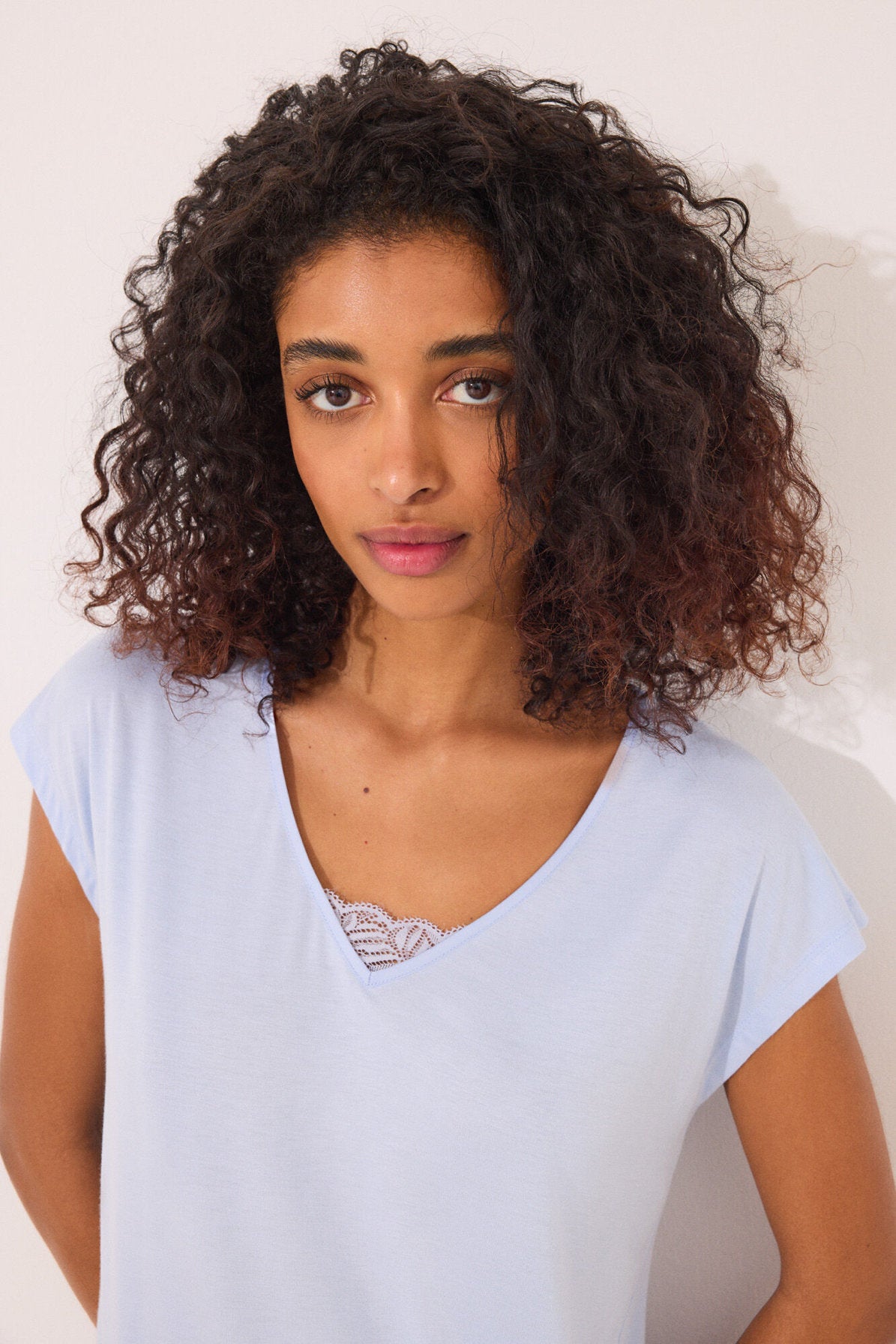 Women Secret_Capri Pyjamas with Blue Striped Viscose_4759924_28_03