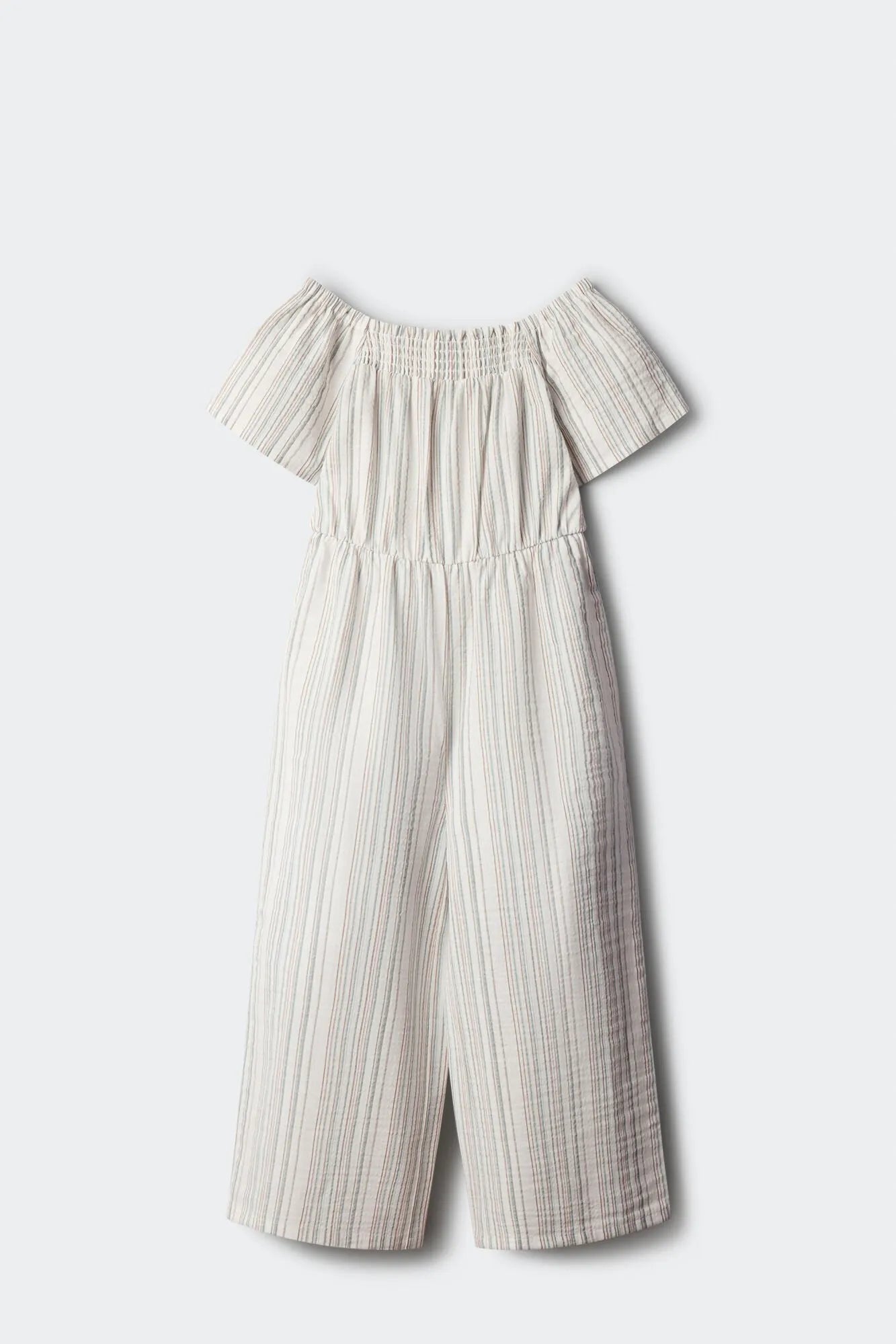 Springfield Brown Girls Striped Jumpsuit SKU: 4763001_56 Image 02