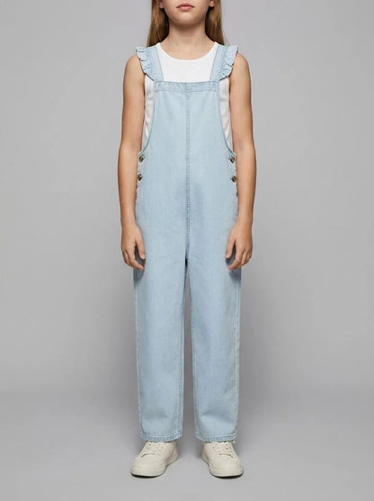 Springfield Blue Girls Denim Lightweight Dungarees SKU: 4763002_16 Image 00