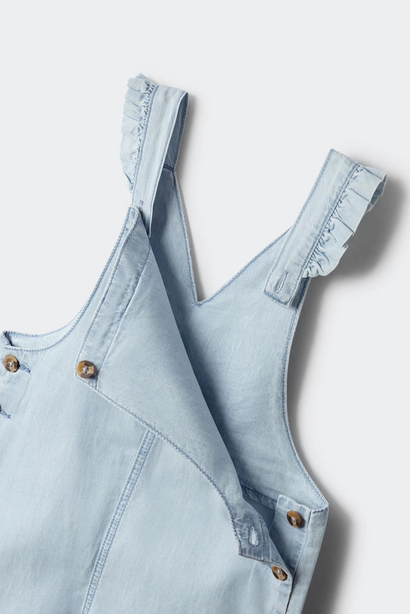 Springfield Blue Girls Denim Lightweight Dungarees SKU: 4763002_16 Image 03