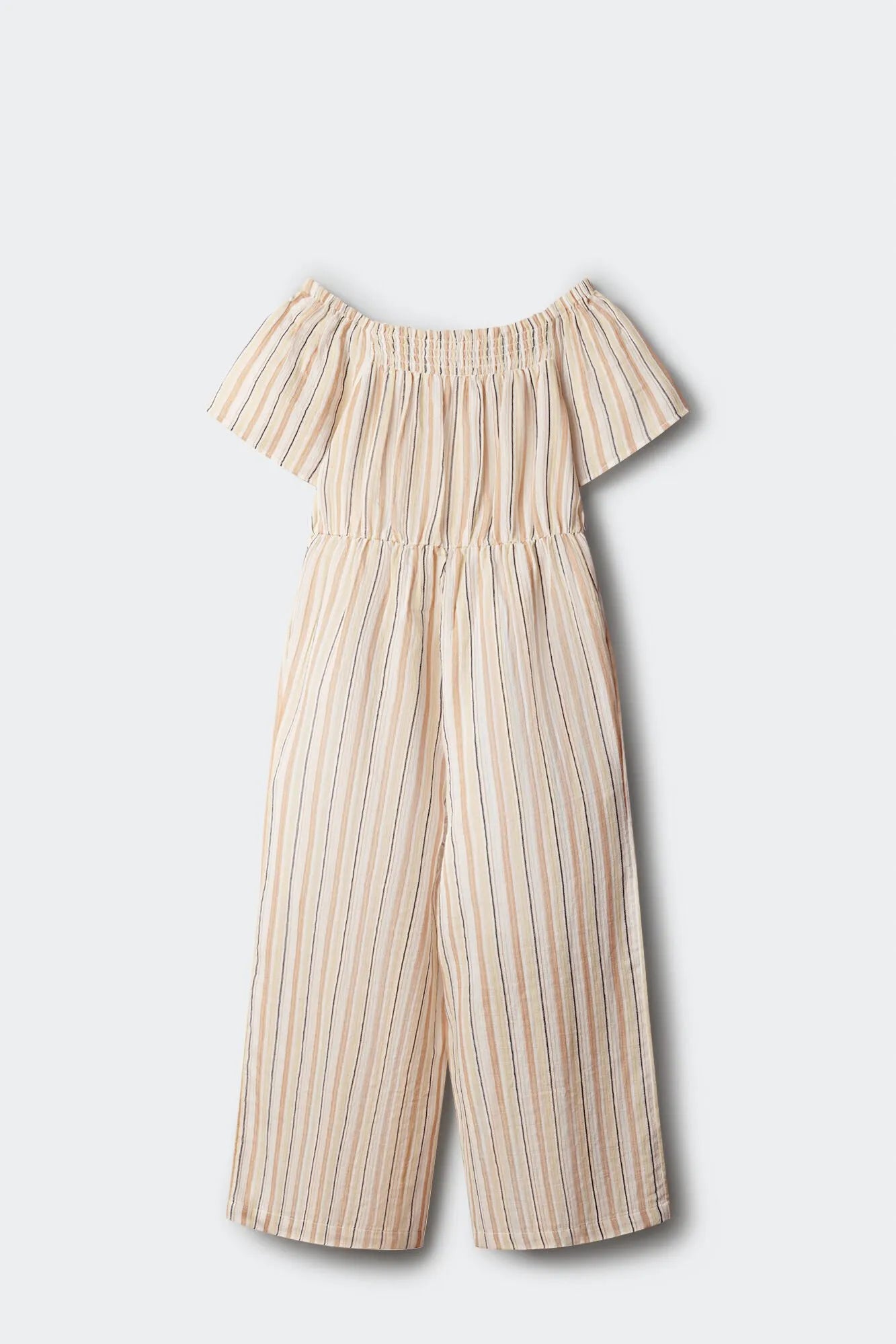 Springfield Brown Girls Striped Jumpsuit SKU: 4763005_56 Image 02