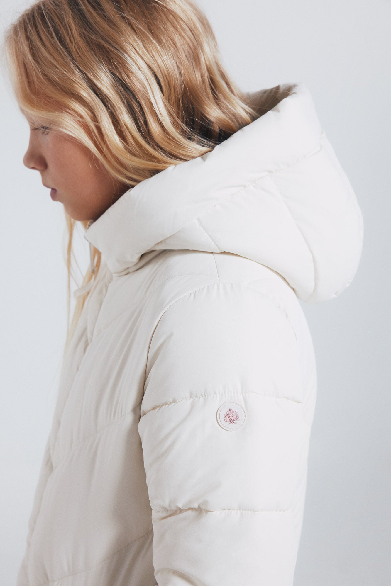 Springfield_Light_Brown_Long Down Coat For Girls_4782007_32_03