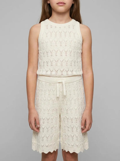 Springfield White Girls Crochet Trousers SKU: 4793001_96 Image 00