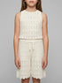 Springfield White Girls Crochet Trousers SKU: 4793001_96 Image 00