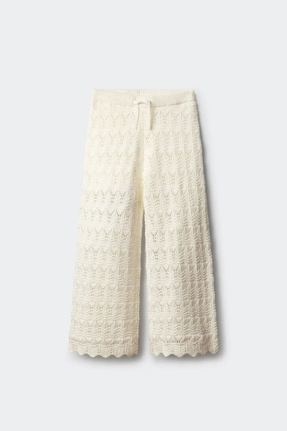 Springfield White Girls Crochet Trousers SKU: 4793001_96 Image 02