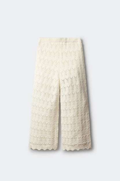 Springfield White Girls Crochet Trousers SKU: 4793001_96 Image 03