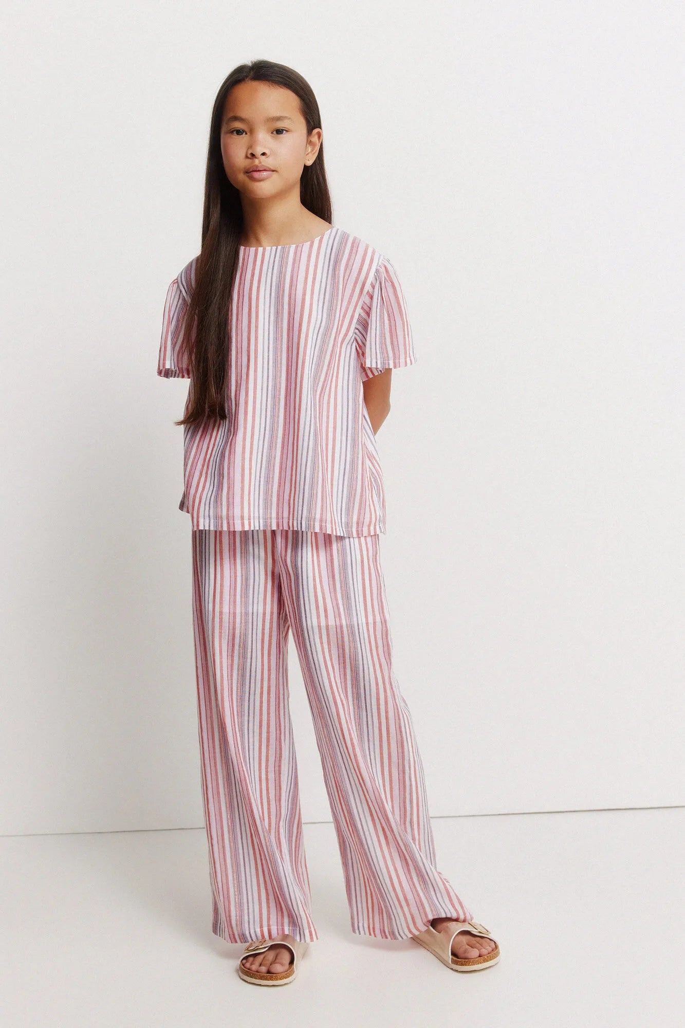Springfield Purple Girls Lurex Set Trousers SKU: 4793003_76 Image 02