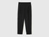 Benetton Black Women Regular Fit Trousers with Crease SKU: 47CKDF0AZ_100 Image 01