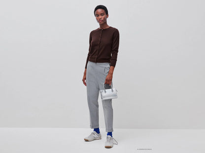 Benetton Light Gray Women Regular Fit Trousers with Crease SKU: 47CKDF0AZ_907 Image 01