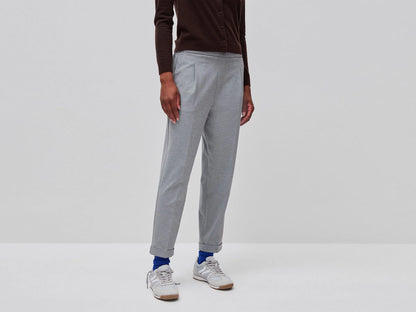 Benetton Light Gray Women Regular Fit Trousers with Crease SKU: 47CKDF0AZ_907 Image 02