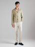 Sisley Creamy white Men Linen Blend Joggers SKU: 47HVSF061_901 Image 01