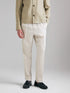 Sisley Creamy white Men Linen Blend Joggers SKU: 47HVSF061_901 Image 03