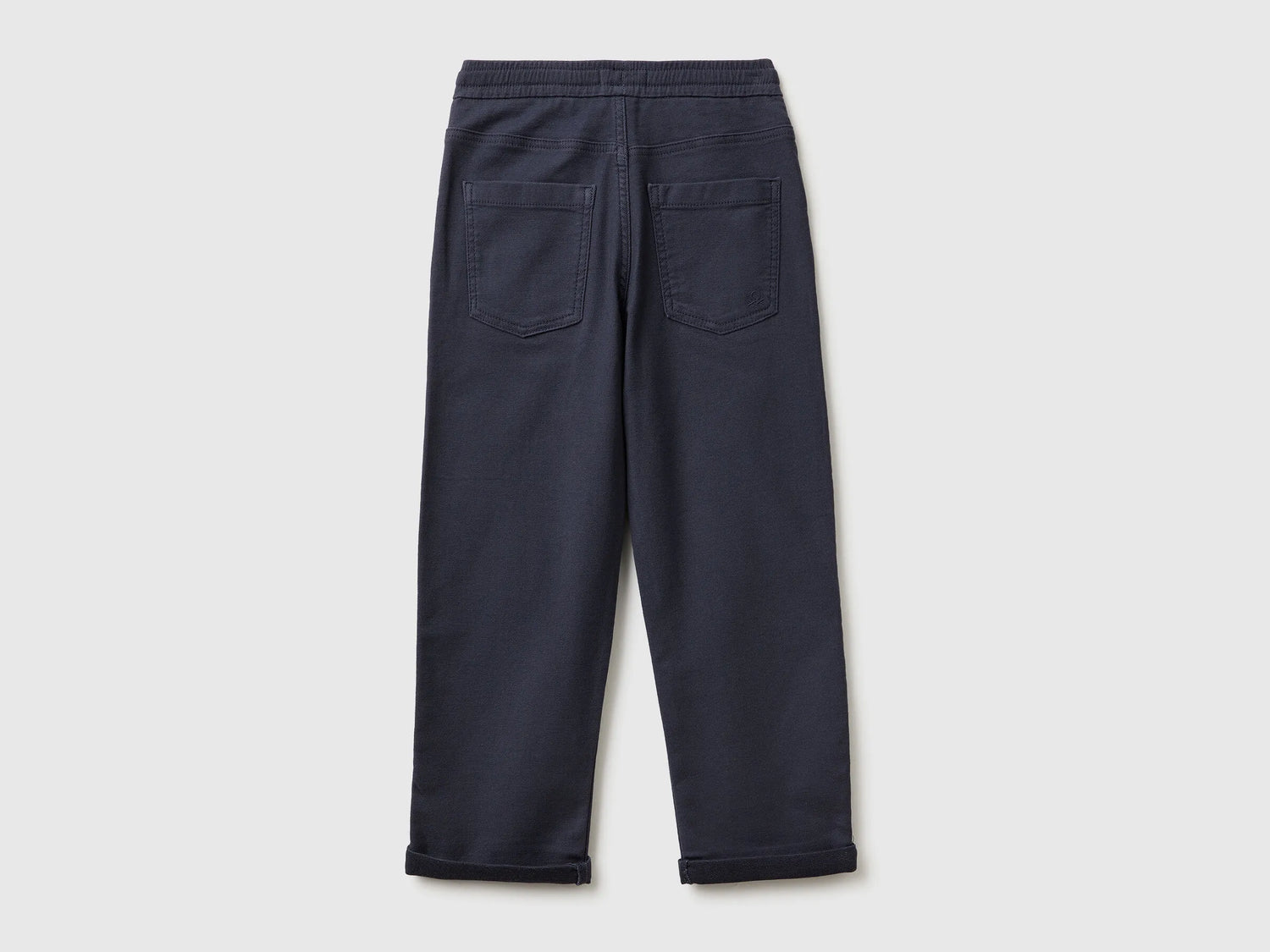 Benetton_Air Force Blue_Joggers with Cotton Blend with Drawstring_47K0CF03T_0J8_02
