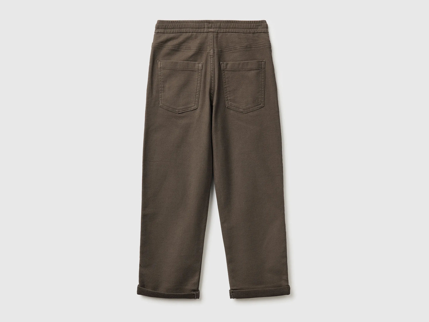 Benetton_Brown_Joggers with Cotton Blend with Drawstring_47K0CF03T_26H_02