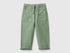 Benetton Military Green Boys Joggers with Cotton Blend with Drawstring SKU: 47K0GF026_075 Image 01