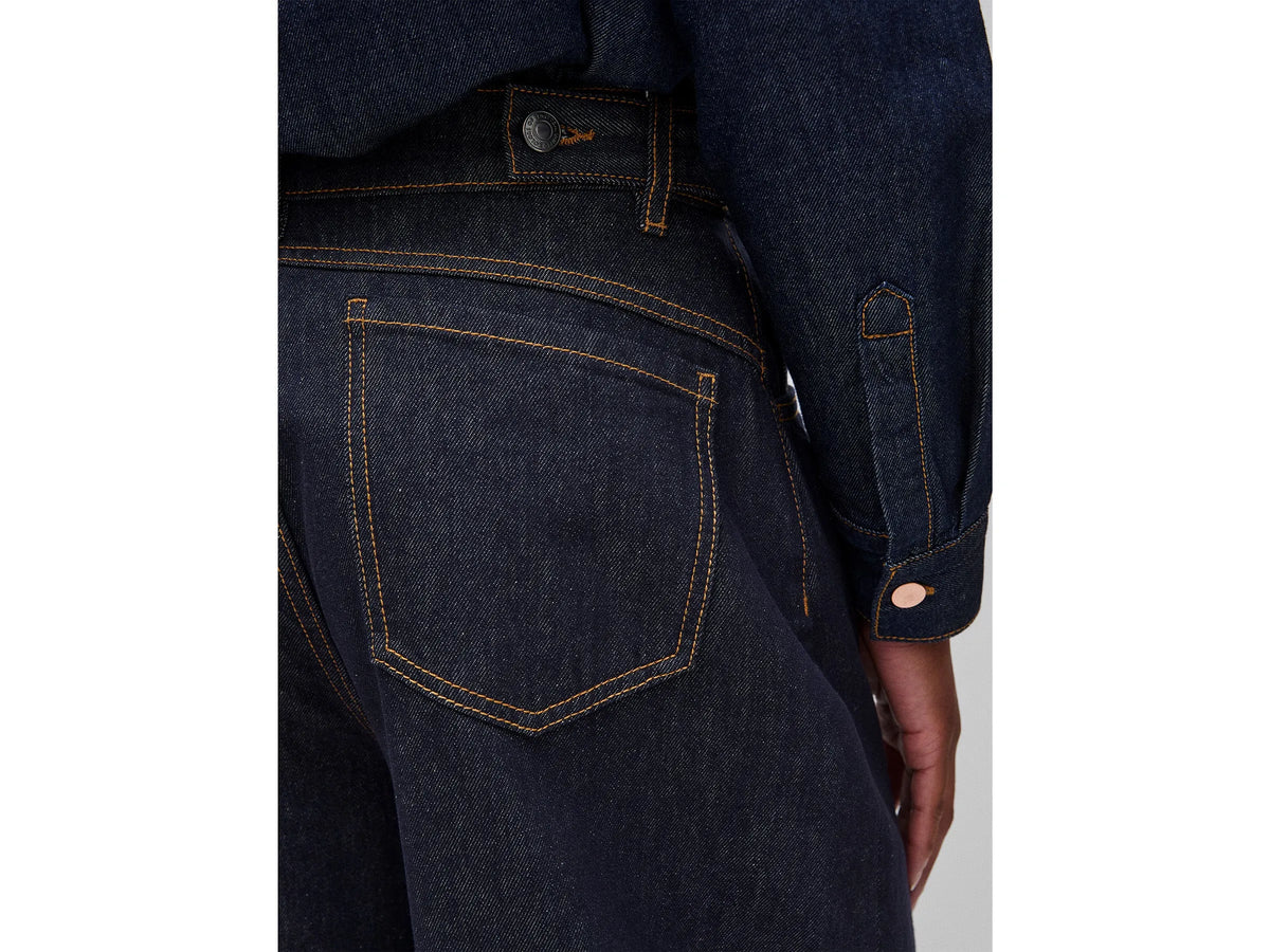 Benetton Dark Blue Women Barrel-Fit Jeans SKU: 47KYDF0CD_905 Image 04
