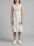 Benetton White Girls Floral Dungaree Dress SKU: 47PPGT00Q_67P Image 00