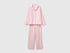 Benetton Pink Women 100% Cotton Long Open Pajamas SKU: 47QP3P015_903 Image 01