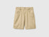 Benetton Beige Boys Lightweight Bermuda Shorts with Pockets SKU: 47RGC902U_00B Image 01