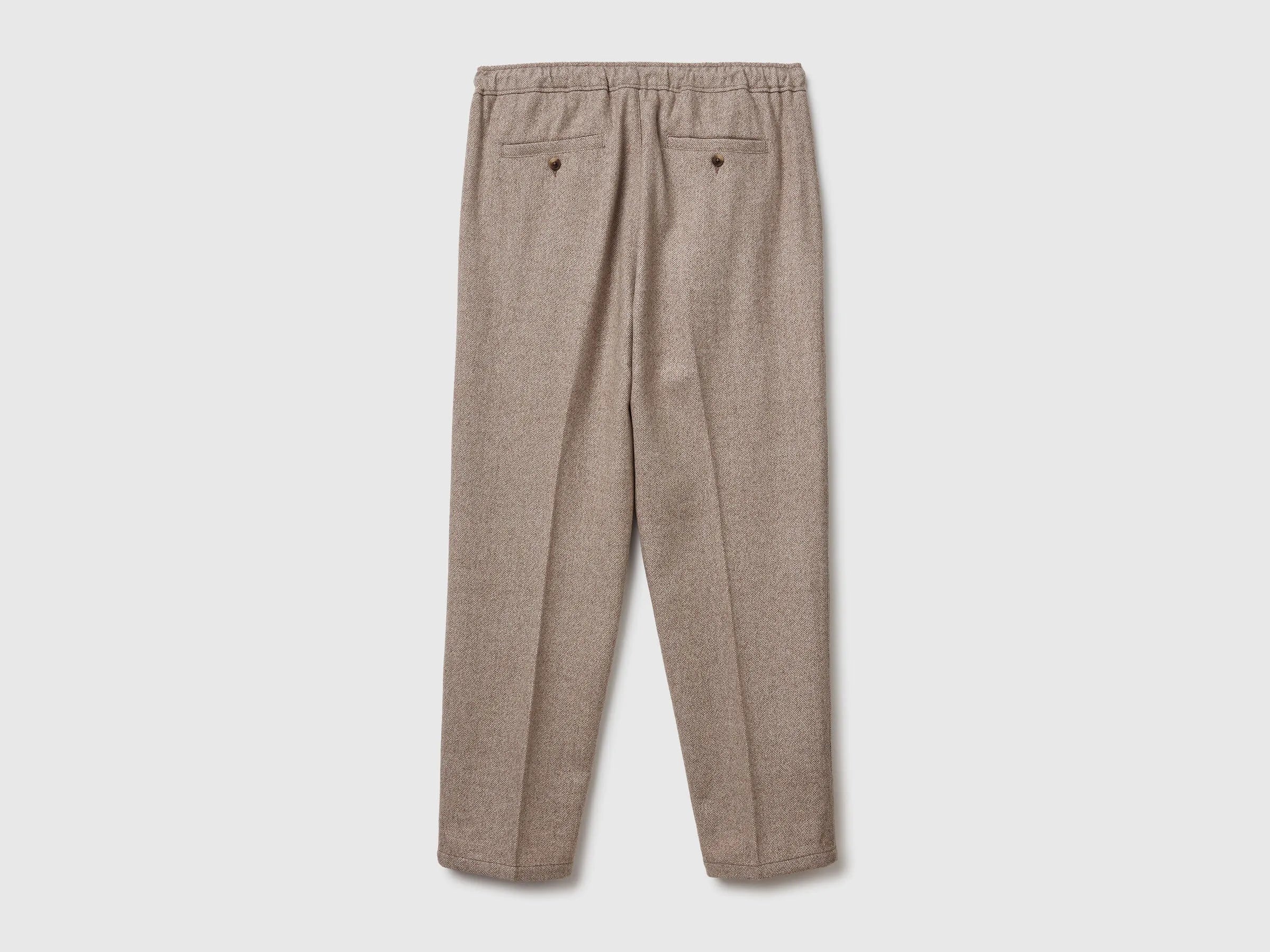 Benetton_Brown_Flannel Joggers_47WUUF05V_901_06