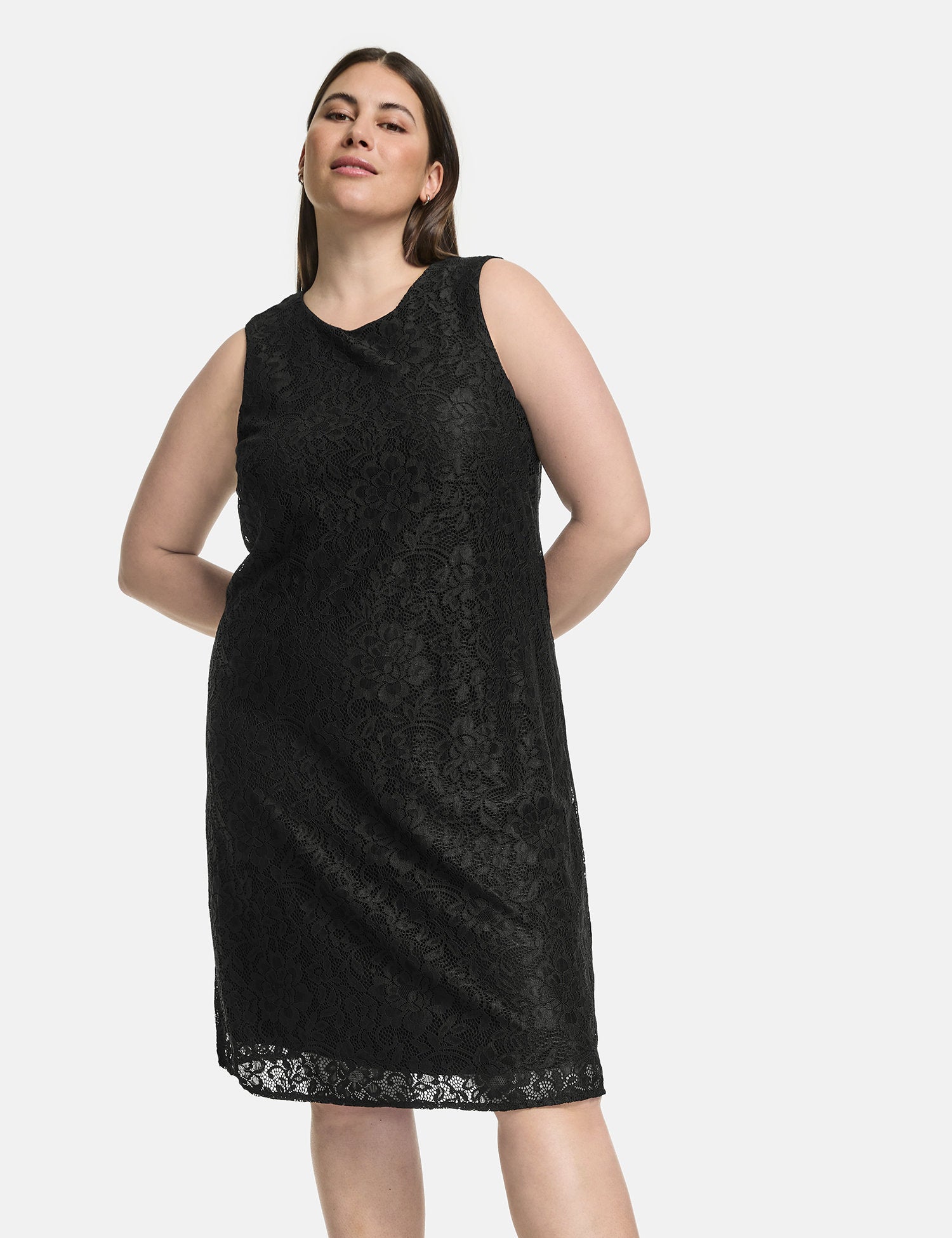 Sleeveless Lace Dress With Stretch For Comfort_480016-21056_1100_04