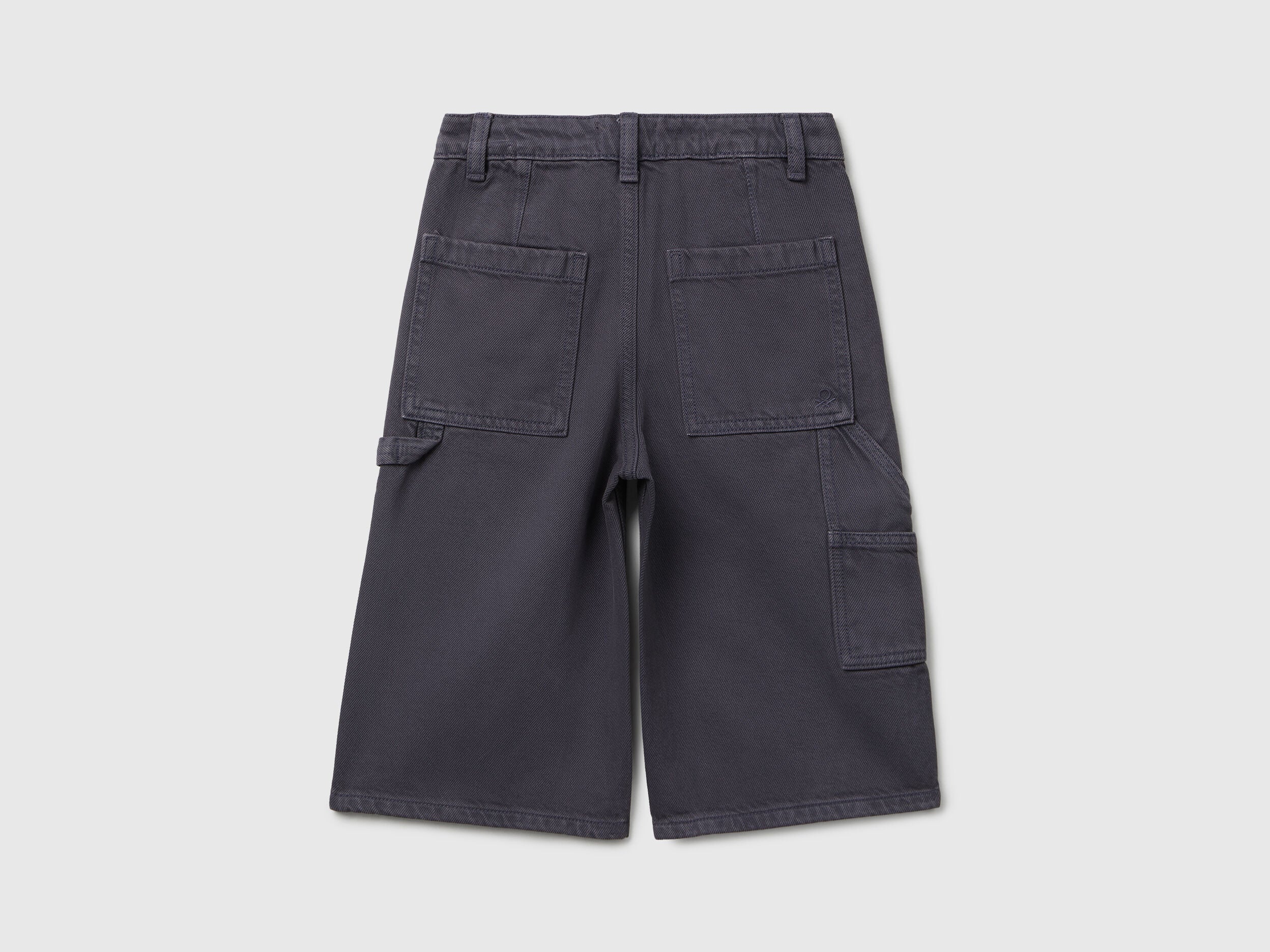 Benetton_Dark Mauve_Knee-Length Trousers in Cotton_481SCF04Z_6J8_02