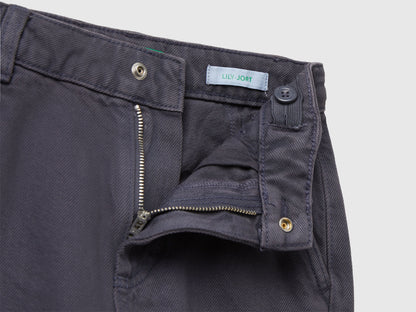 Benetton_Dark Mauve_Knee-Length Trousers in Cotton_481SCF04Z_6J8_03